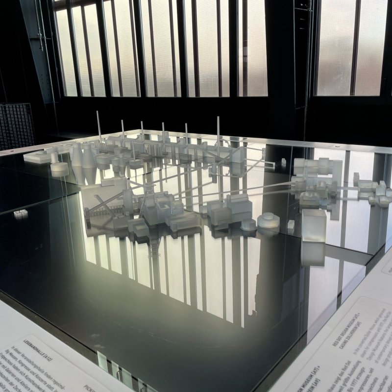 Ein Tischmodell der Zeche Zollverein